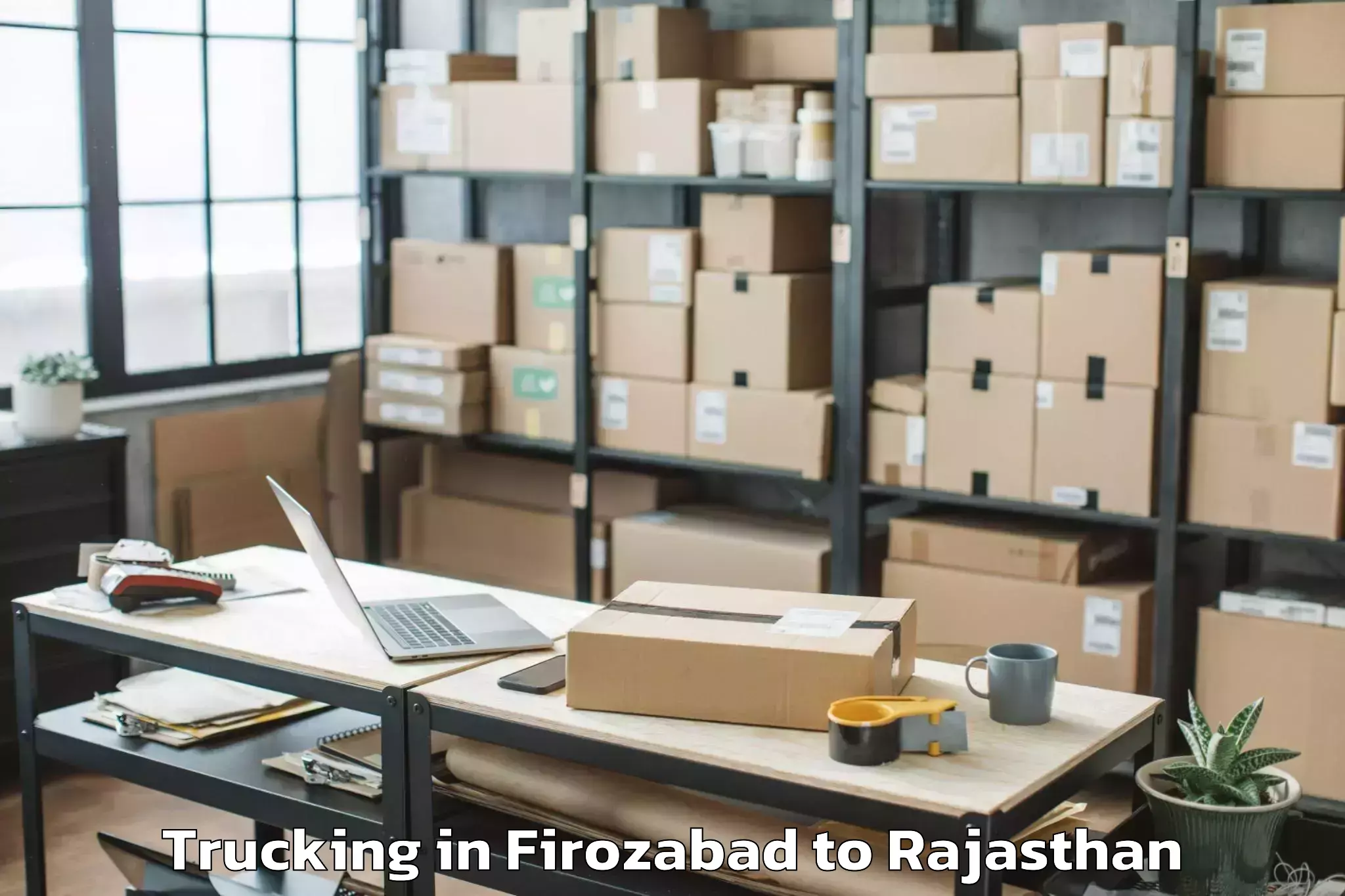 Reliable Firozabad to Salumbar Trucking